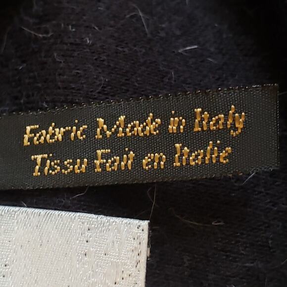 Liz & Me 2-piece Italian Long Sleeve Black Skirt & Blouse - Picture 10 of 12